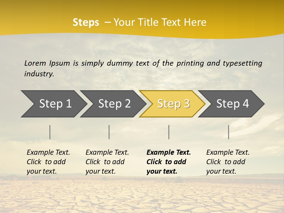 Land Clay Desert PowerPoint Template