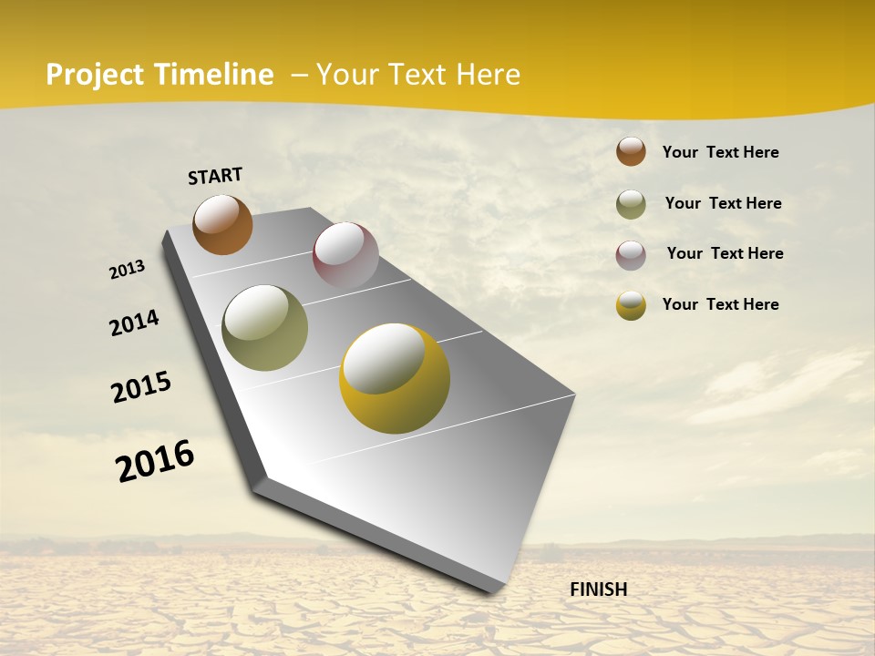 Land Clay Desert PowerPoint Template