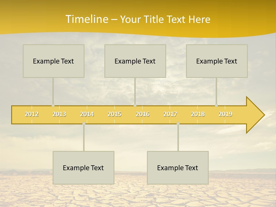 Land Clay Desert PowerPoint Template