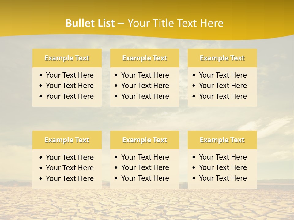 Land Clay Desert PowerPoint Template