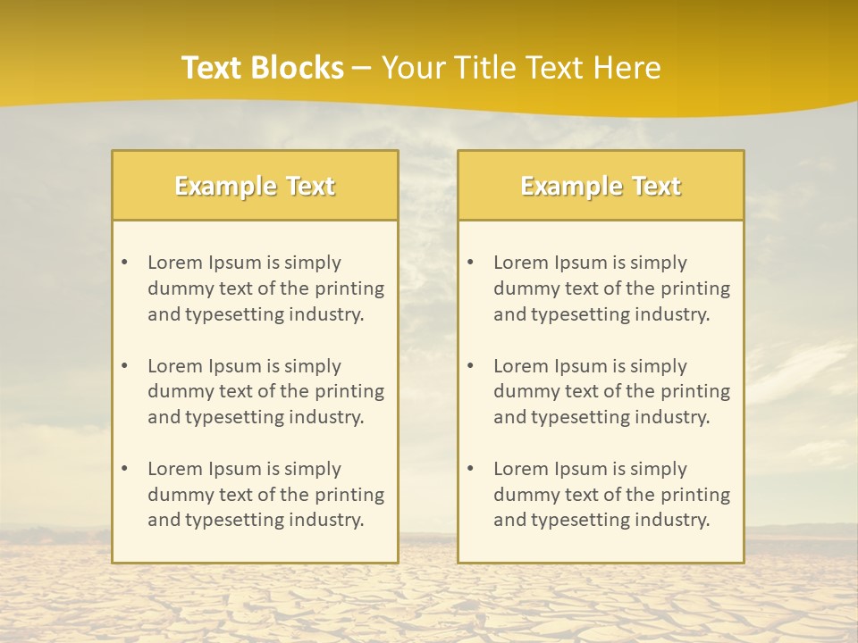 Land Clay Desert PowerPoint Template