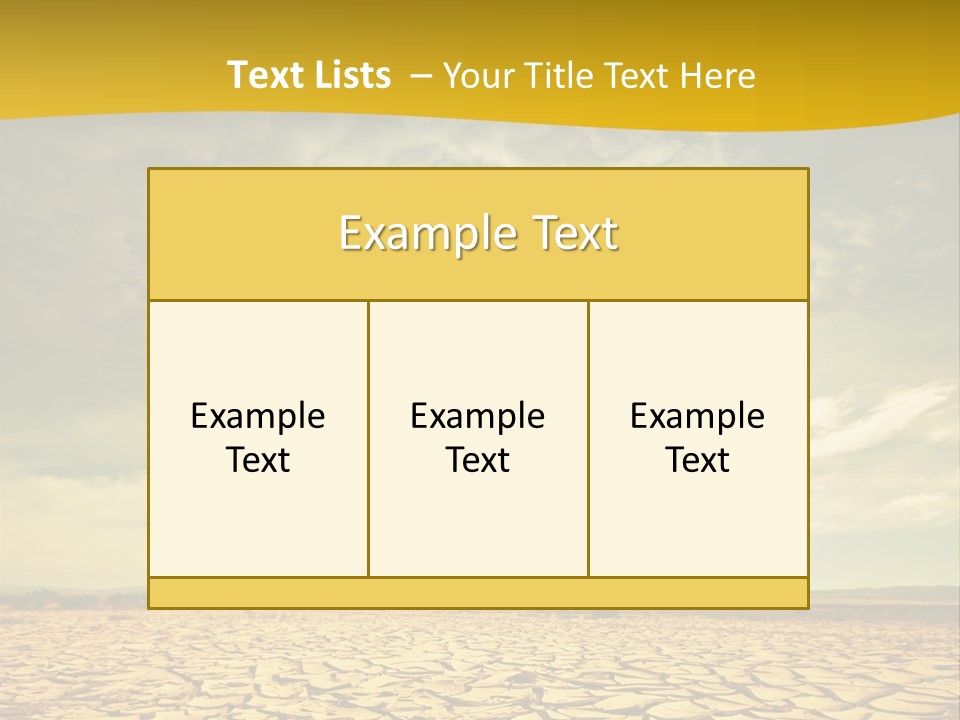 Land Clay Desert PowerPoint Template