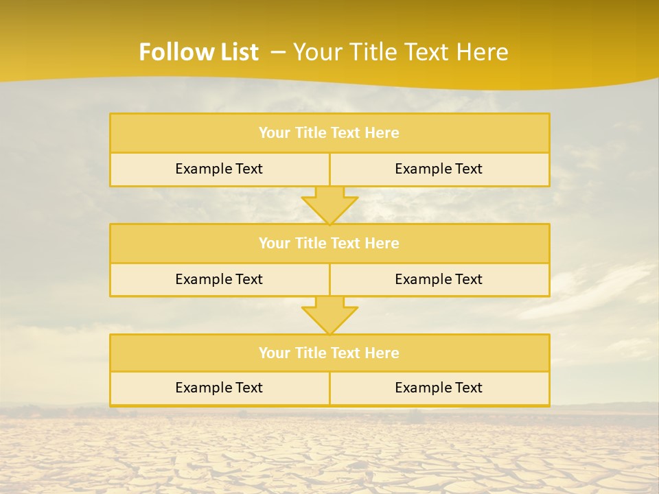 Land Clay Desert PowerPoint Template