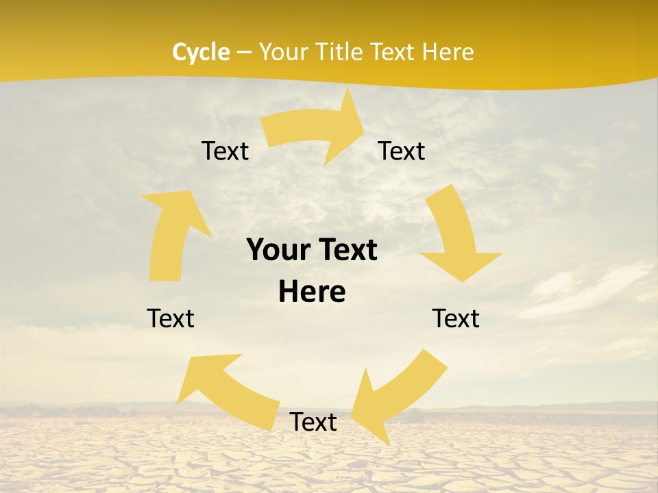 Land Clay Desert PowerPoint Template