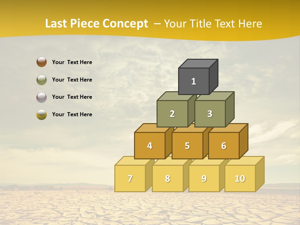Land Clay Desert PowerPoint Template