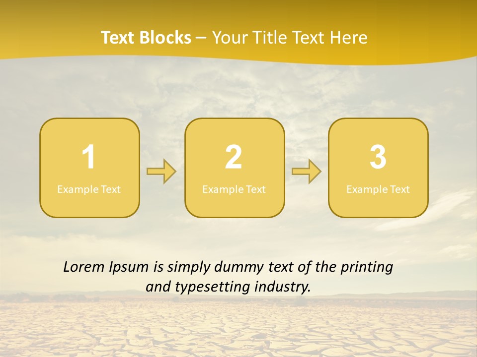 Land Clay Desert PowerPoint Template