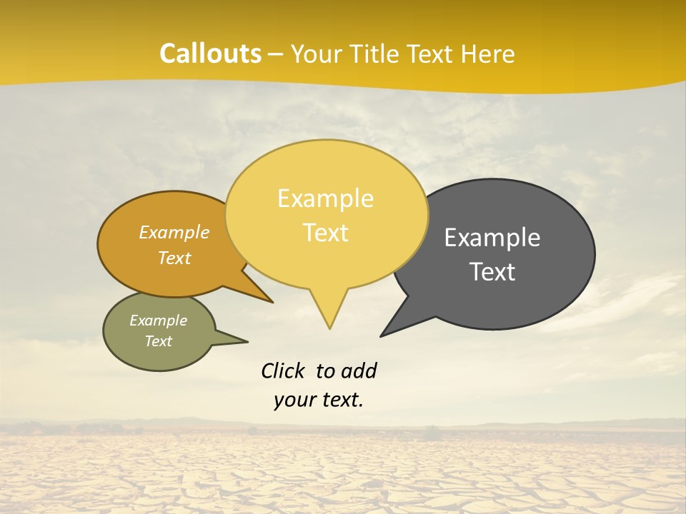 Land Clay Desert PowerPoint Template