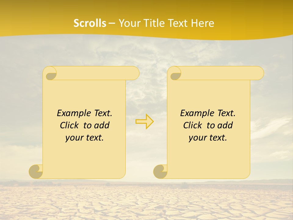 Land Clay Desert PowerPoint Template