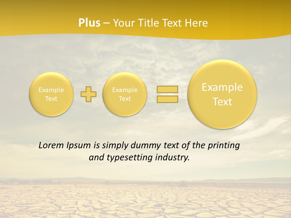 Land Clay Desert PowerPoint Template