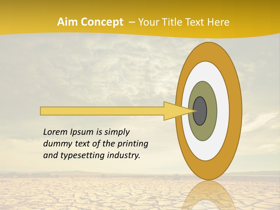 Land Clay Desert PowerPoint Template