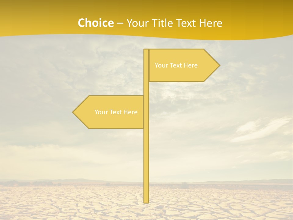 Land Clay Desert PowerPoint Template