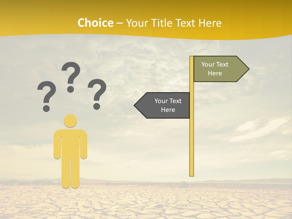 Land Clay Desert PowerPoint Template