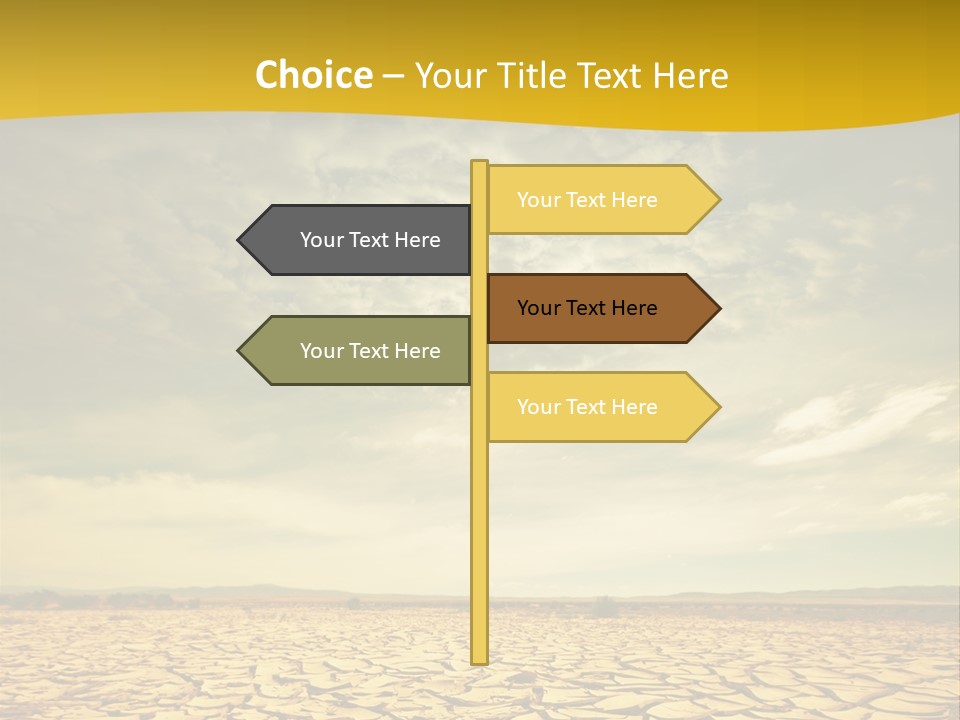 Land Clay Desert PowerPoint Template