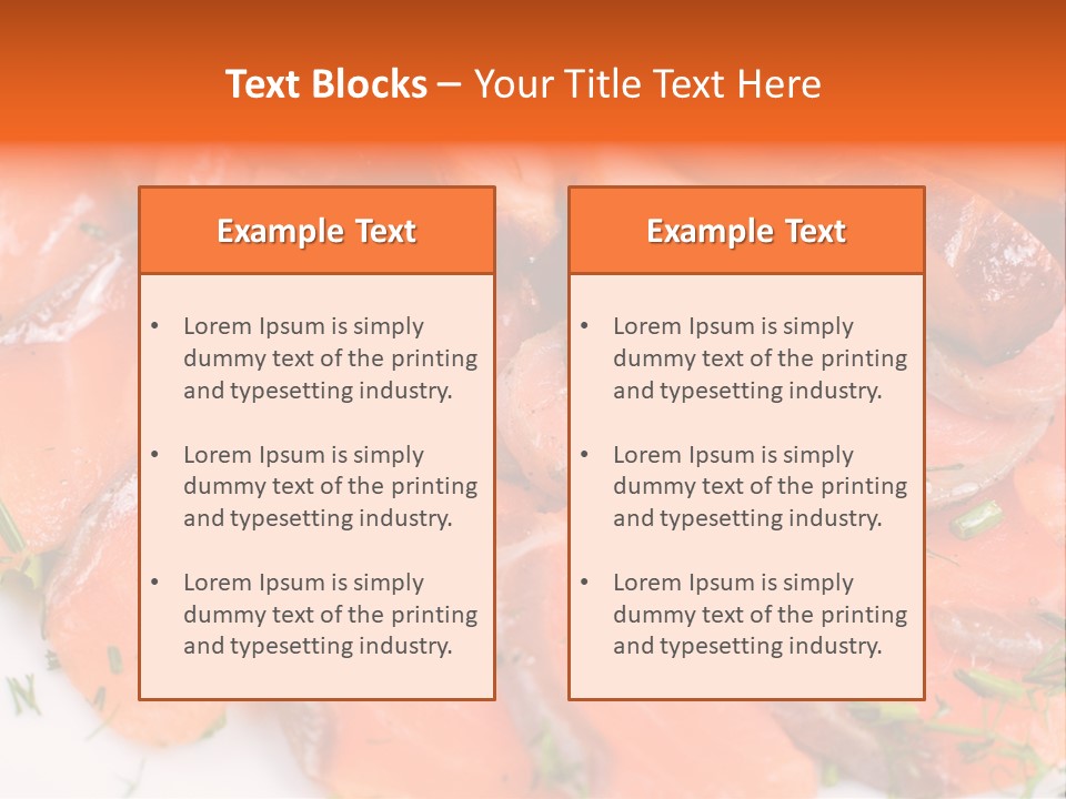 Salmon Meat PowerPoint Template