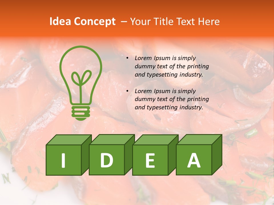 Salmon Meat PowerPoint Template