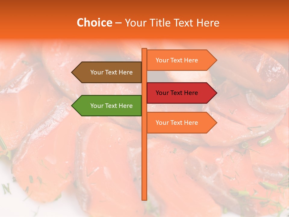 Salmon Meat PowerPoint Template