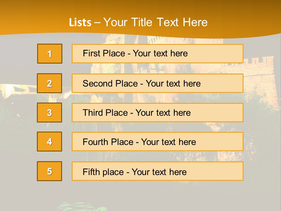 Tower Roman Architecture PowerPoint Template