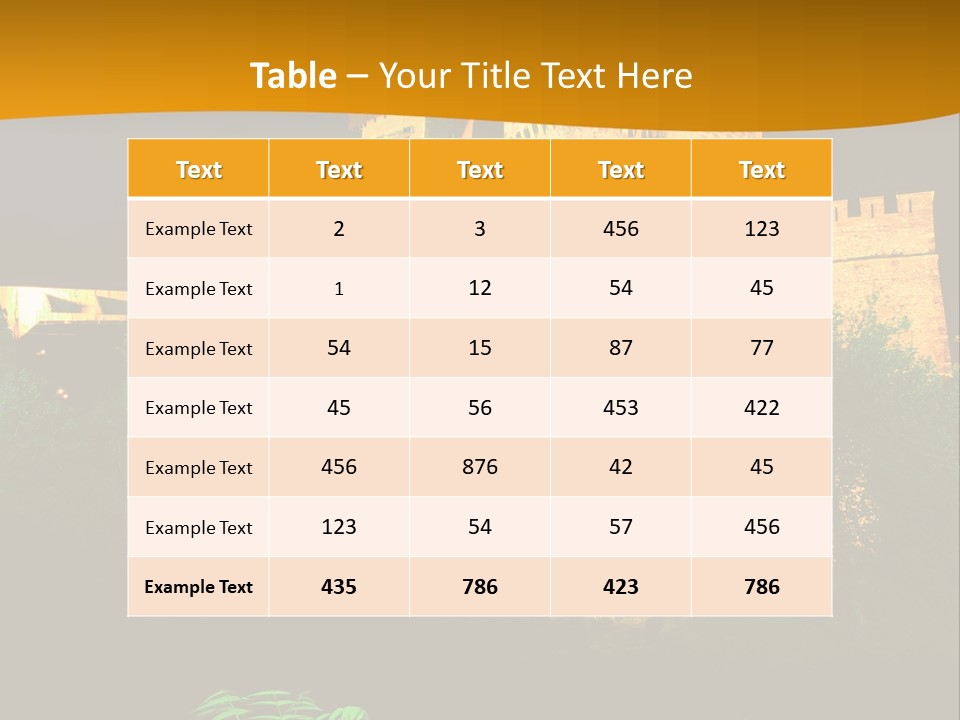Tower Roman Architecture PowerPoint Template
