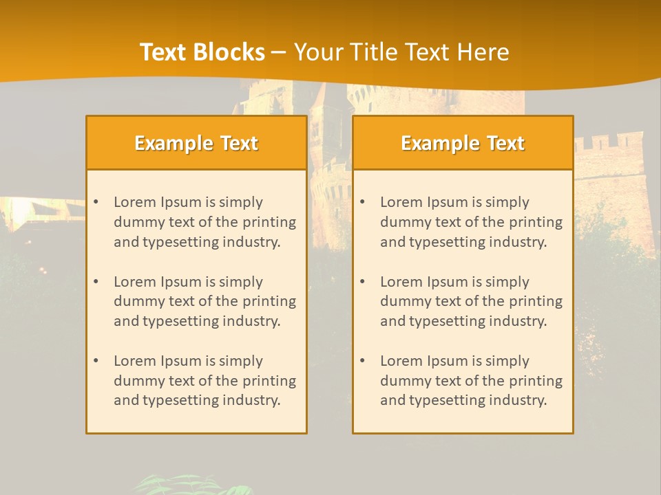 Tower Roman Architecture PowerPoint Template
