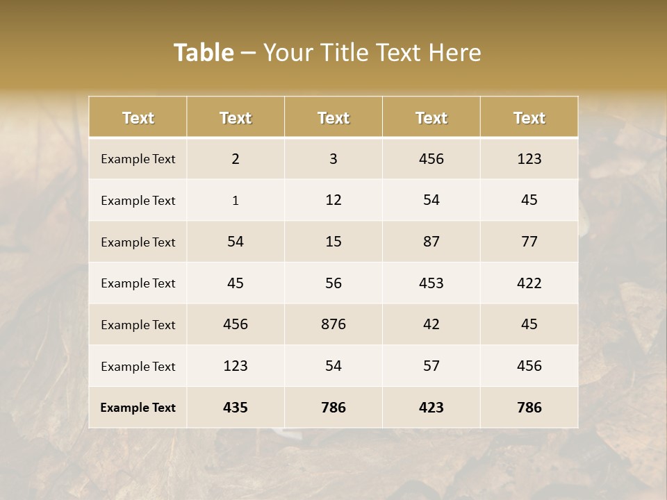 Botanical Season Natural PowerPoint Template