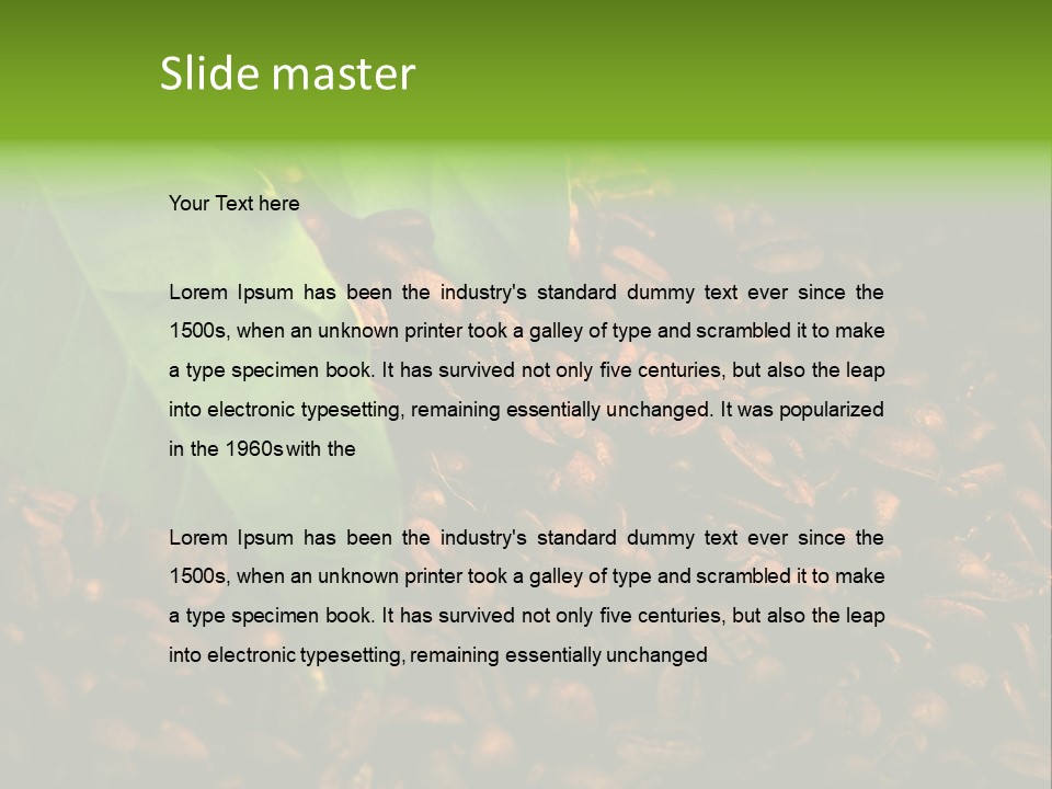 Coffee Beans PowerPoint Template