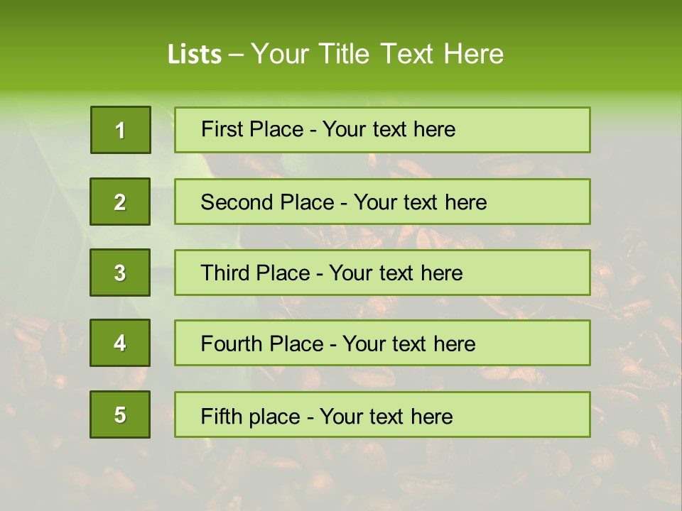 Coffee Beans PowerPoint Template