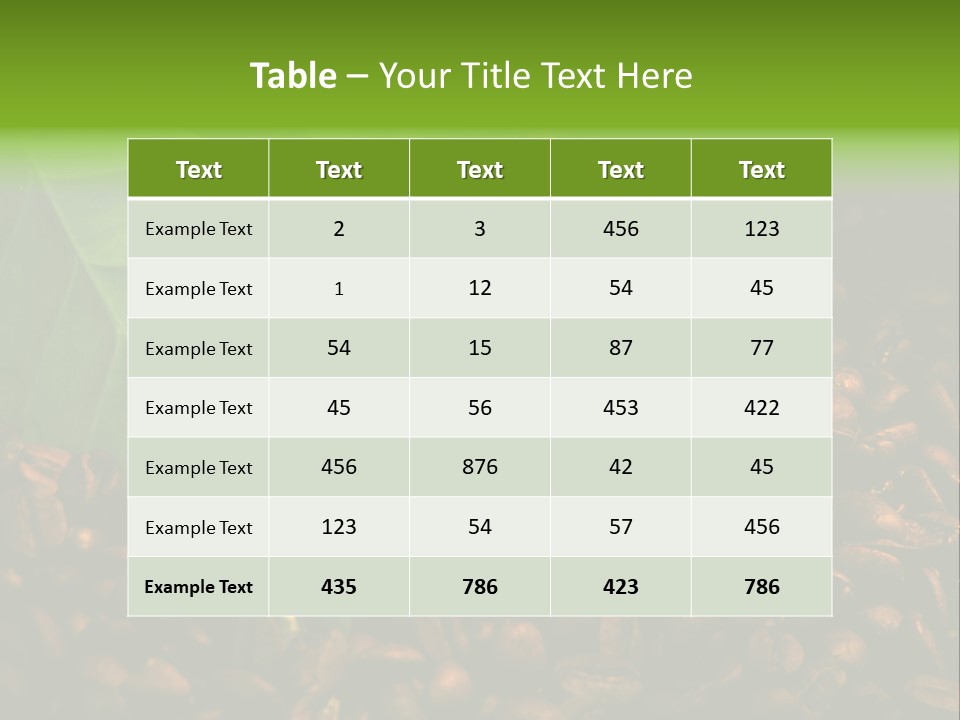Coffee Beans PowerPoint Template