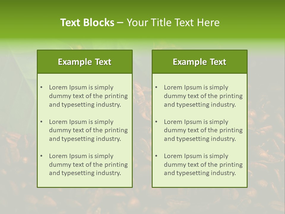 Coffee Beans PowerPoint Template