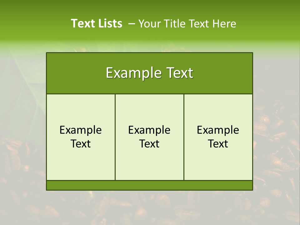 Coffee Beans PowerPoint Template