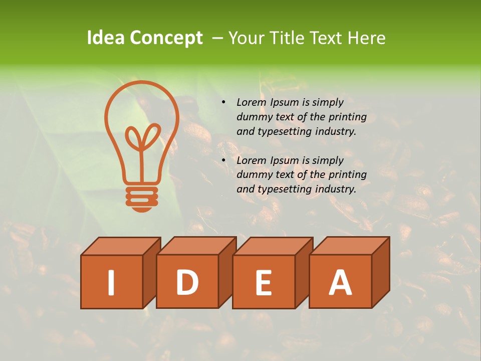 Coffee Beans PowerPoint Template