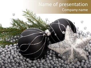 Ornate Bunch Noel PowerPoint Template