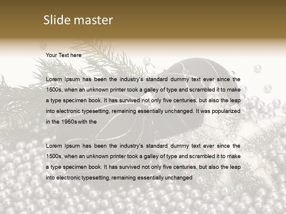 Ornate Bunch Noel PowerPoint Template