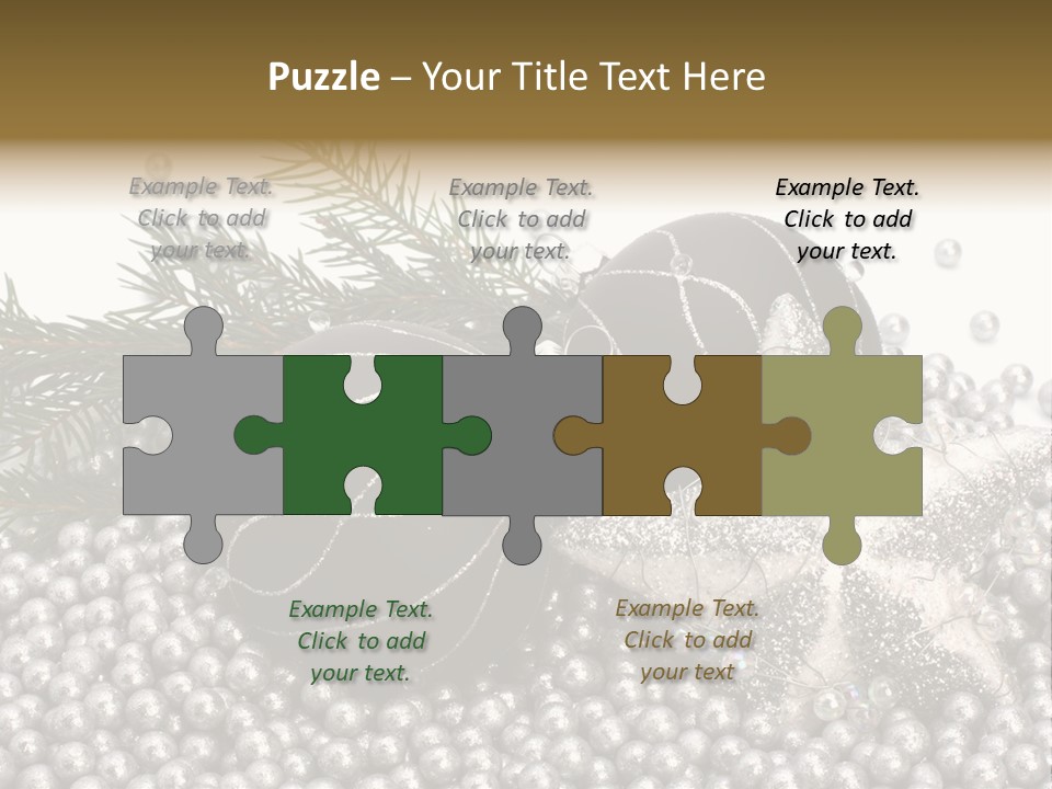 Ornate Bunch Noel PowerPoint Template