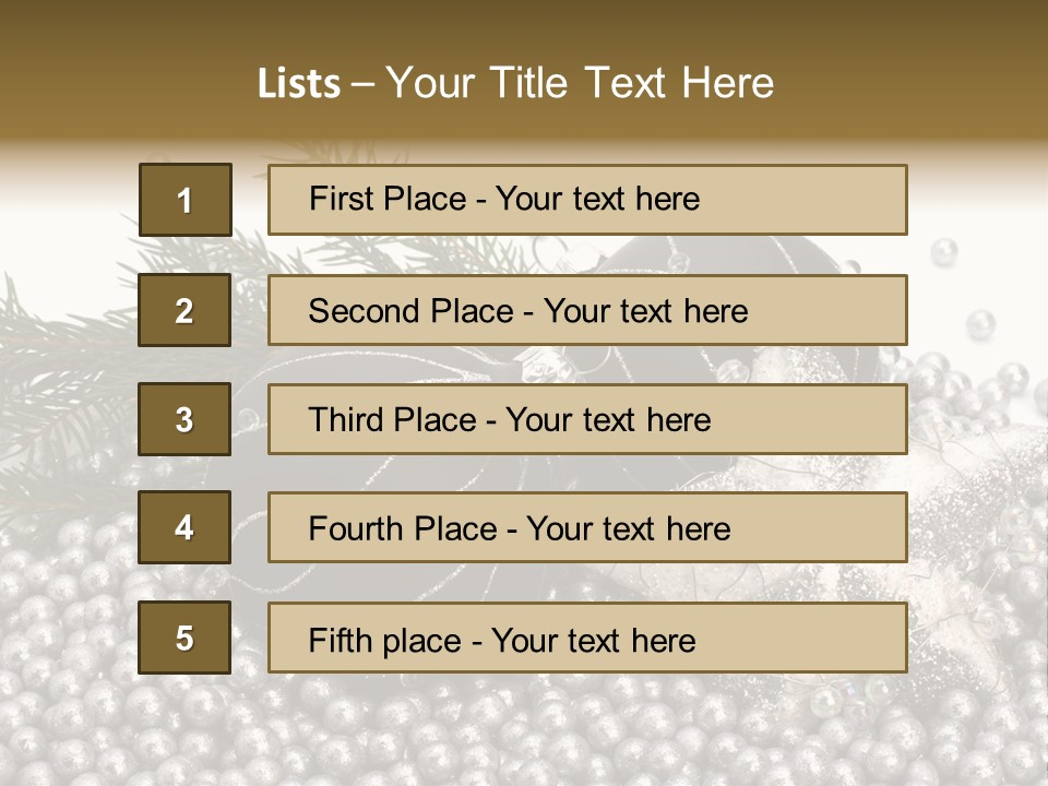 Ornate Bunch Noel PowerPoint Template