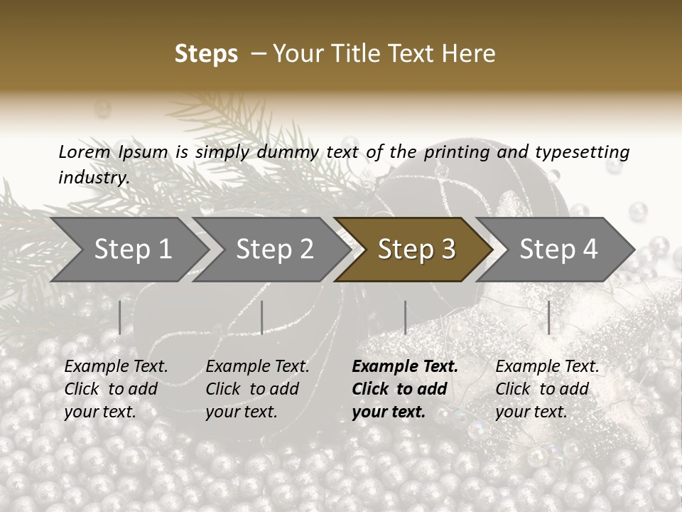 Ornate Bunch Noel PowerPoint Template