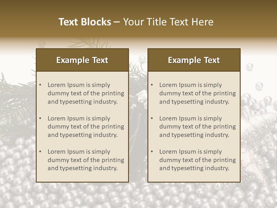 Ornate Bunch Noel PowerPoint Template