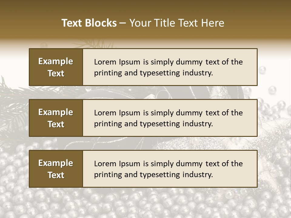 Ornate Bunch Noel PowerPoint Template