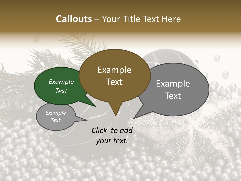 Ornate Bunch Noel PowerPoint Template