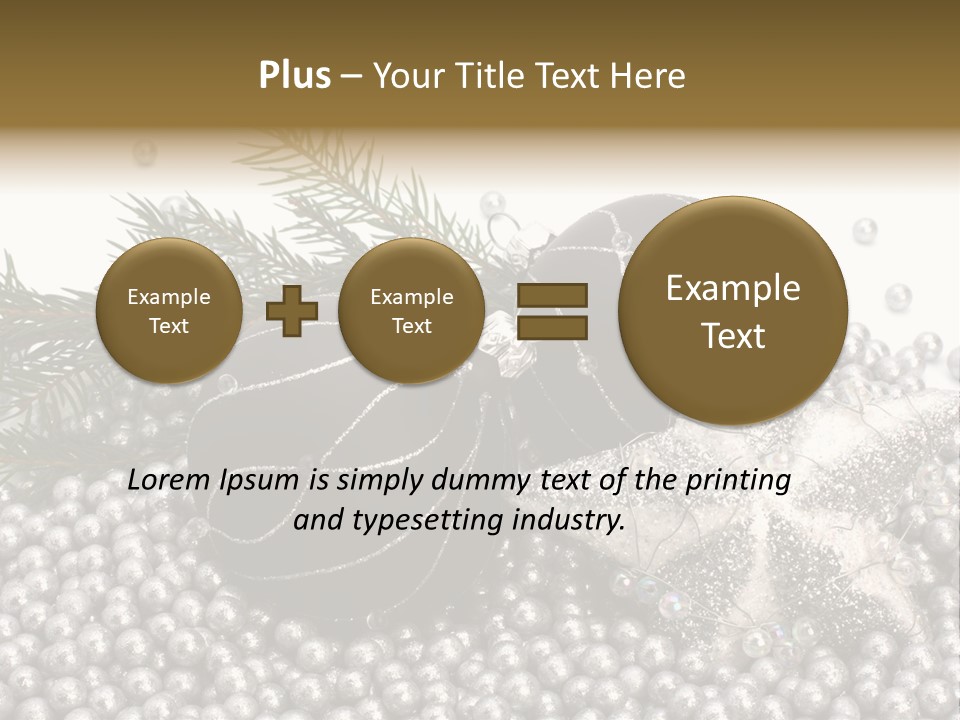 Ornate Bunch Noel PowerPoint Template