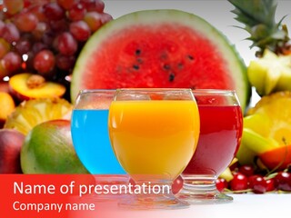 Fruit Cocktail PowerPoint Template