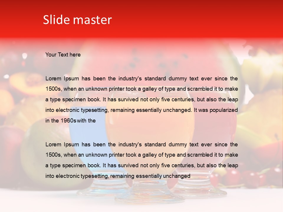 Fruit Cocktail PowerPoint Template