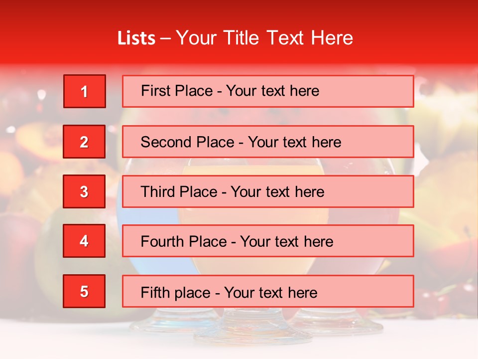 Fruit Cocktail PowerPoint Template