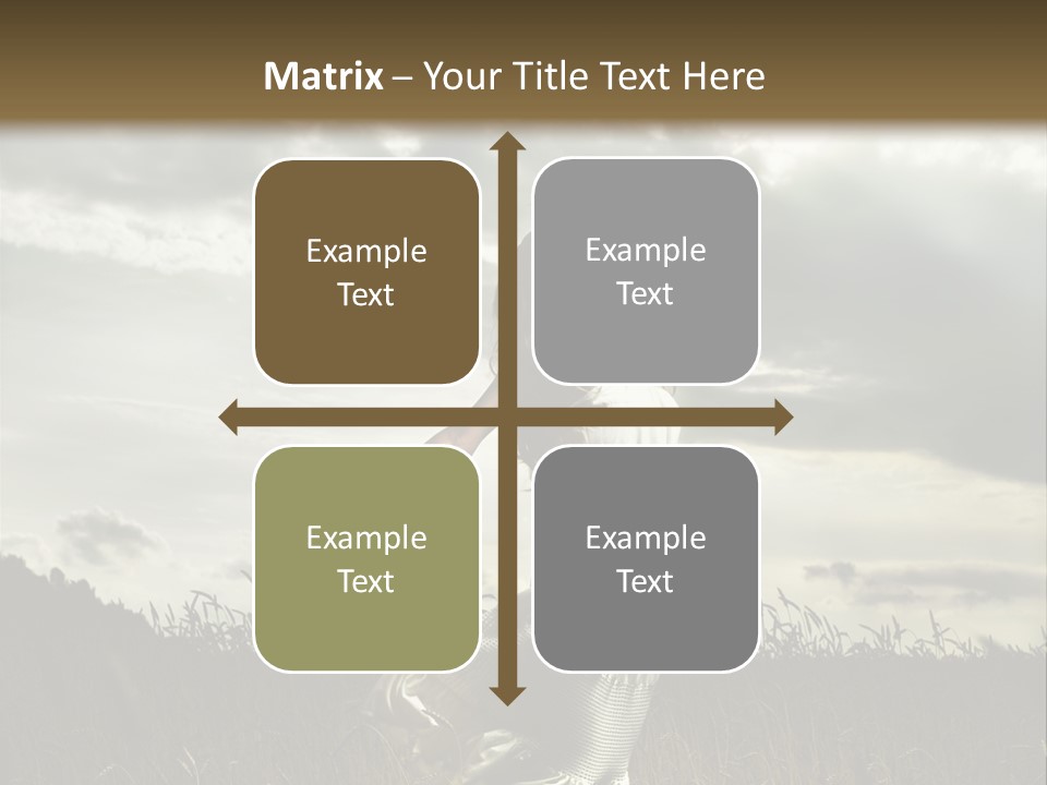 Jump Woman PowerPoint Template