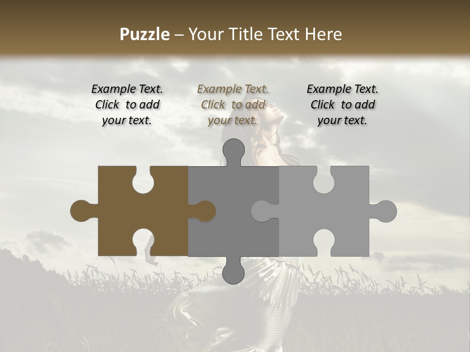 Jump Woman PowerPoint Template