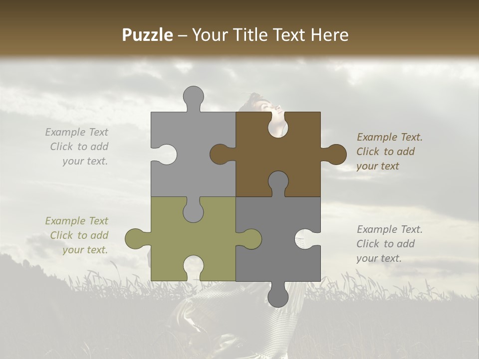 Jump Woman PowerPoint Template