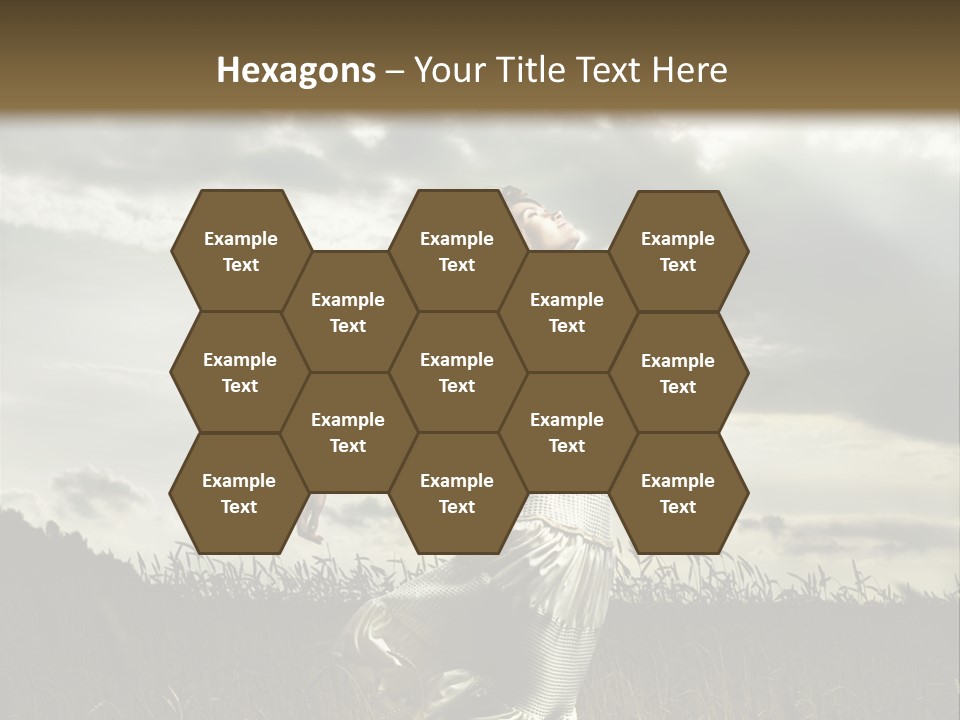 Jump Woman PowerPoint Template