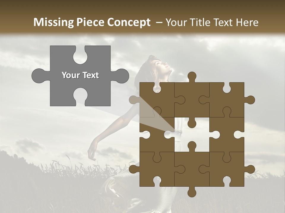 Jump Woman PowerPoint Template