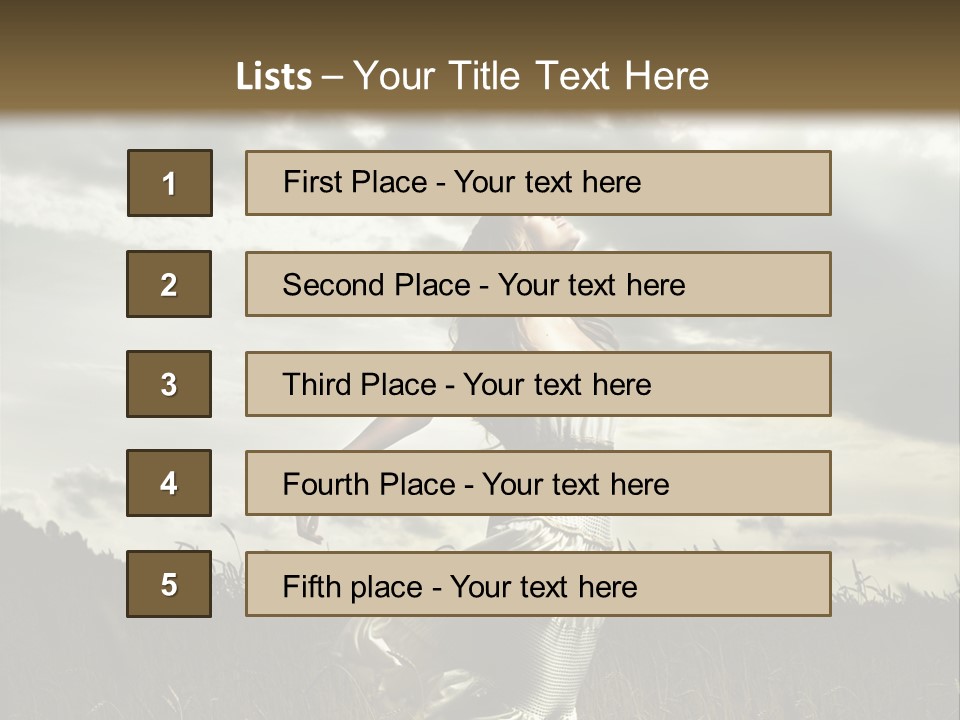 Jump Woman PowerPoint Template