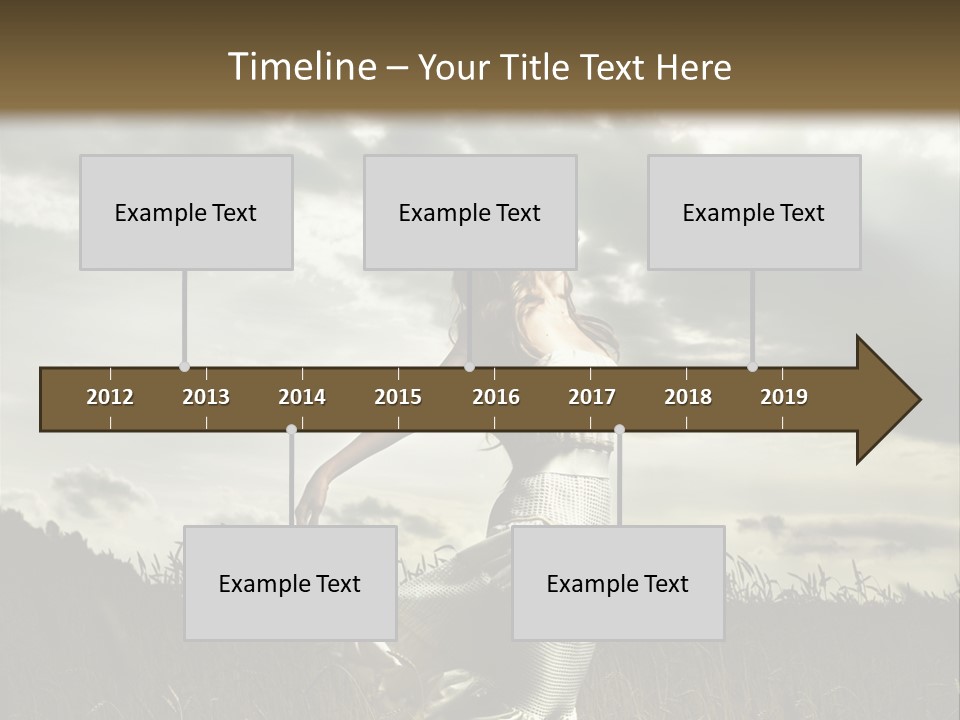 Jump Woman PowerPoint Template