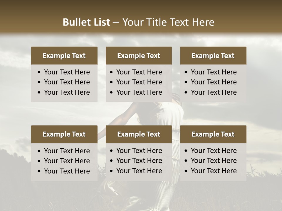 Jump Woman PowerPoint Template